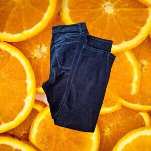 Talbots‎ Simply Flattering 5 Pocket Black Corduroy Straight Leg Pants SIze 12